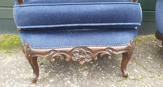 Louis-XIV-Sofa mit Sesseln – Textile, Wood (photo 6 of 11)