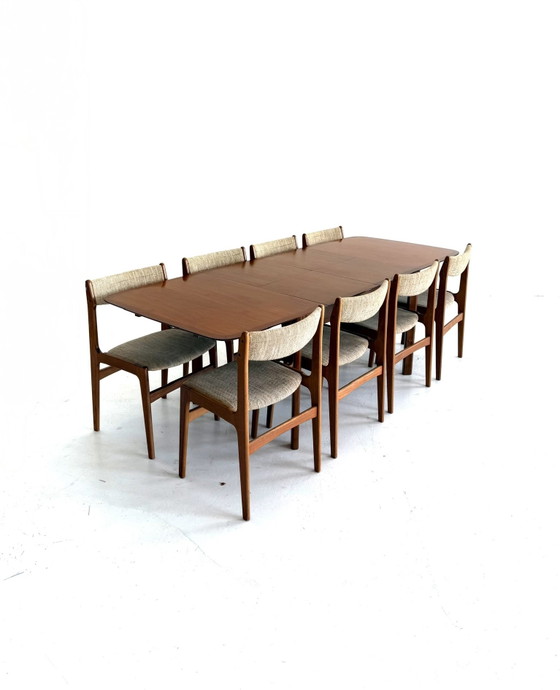 Table de salle à manger extensible XL vintage, Lübke ‘70 – interlübke, Tables de salle à manger, Wood, Metal (photo 14 of 15)