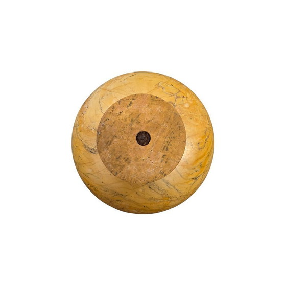 Image 1 of Grand Tour Giallo Siena Marmor Tazza, ca. 1860-1880