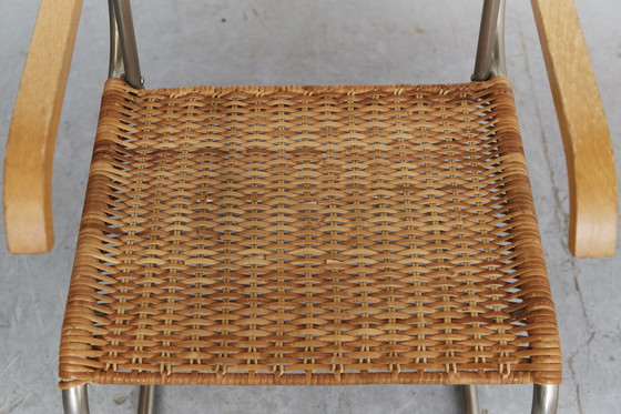 Image 1 of Marcel Breuer Armlehnstuhl D40 für Tecta I Set van vier