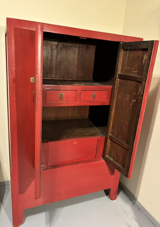 Image 1 of Antique Chinese bridal cabinet