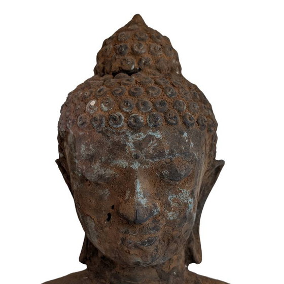 Antique bronze Buddha statue – Burma, 17th-18th century – Sculpture (photo 12 of 16)