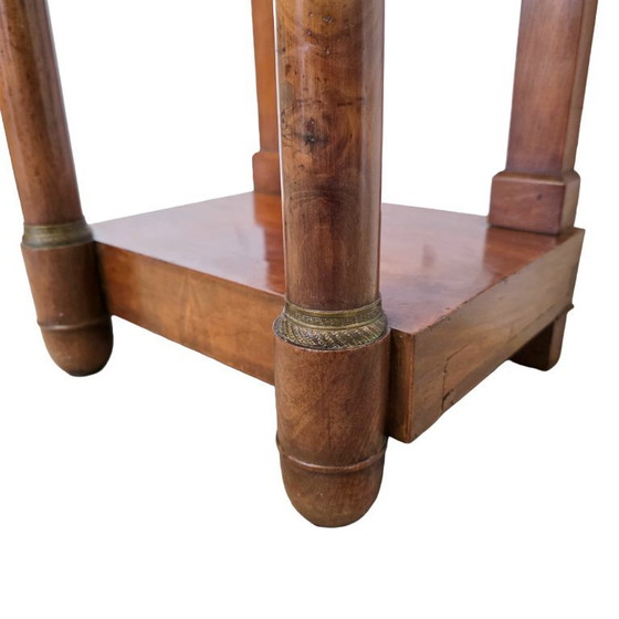 Image 1 of Mesilla de noche estilo Imperio francés de E. Baroni, principios del siglo XIX