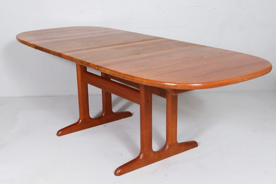 Image 1 of Tavolo da pranzo/tavolo allungabile in teak di metà secolo di Glostrup, Danimarca, anni '60