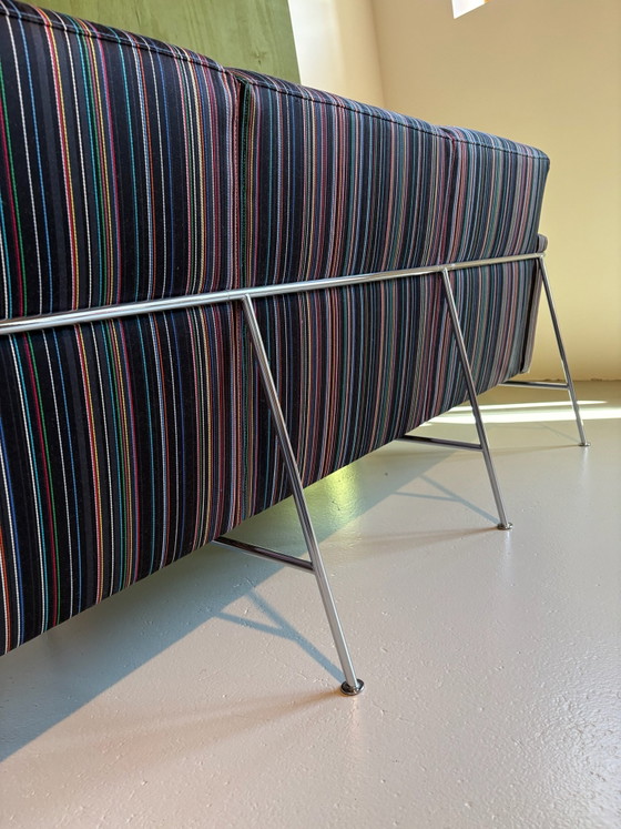 Fritz Hansen model 3303 Arne Jacobsen – 3-5 zitsbanken, Wol, Chroom (photo 9 of 15)