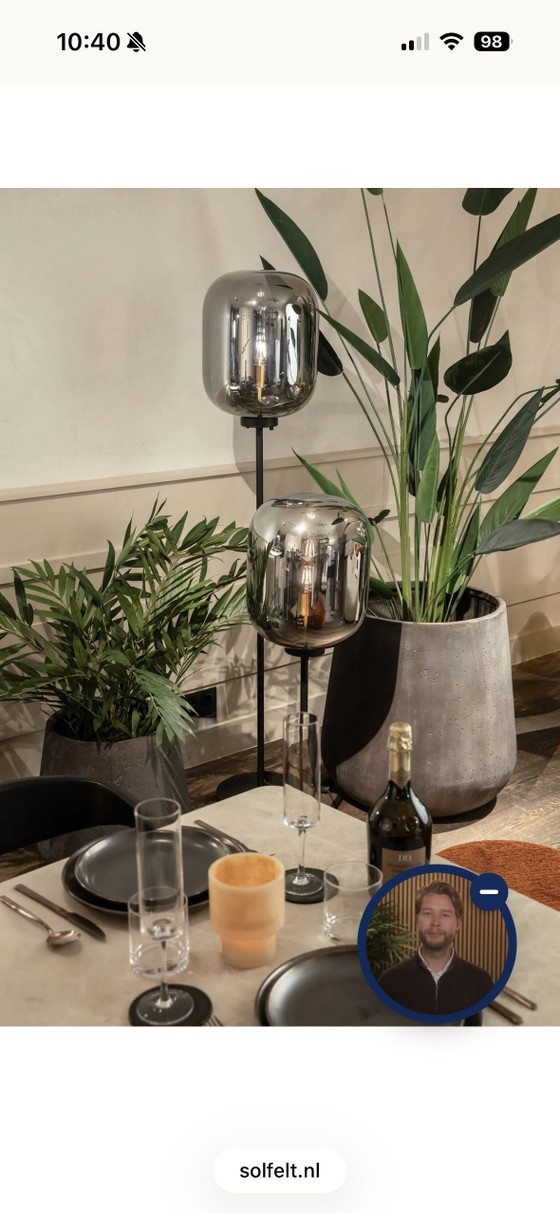 Image 1 of Dôme Deco Paxton floor lamp170 and table lamp