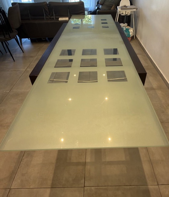 Mesa Extensible Ligne Roset – Mesas de comedor, Glass, Metal (photo 5 of 5)
