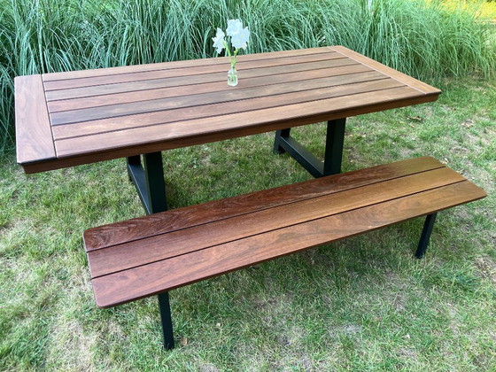 Image 1 of Tuintafel "Family" 8P - Braziliaanse Walnoot - Ambacht