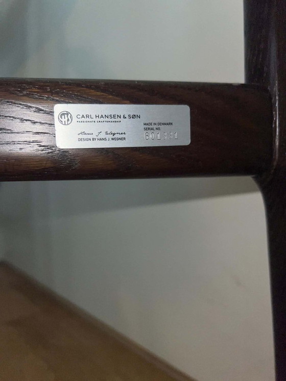 Complete set of 6 CH26 Wegner Chairs – Hans Wegner, Dining chairs, Wood (photo 10 of 13)