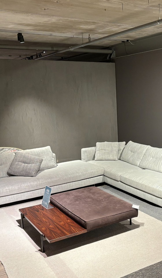 Image 1 of Minotti Superquadra Palisander & Leather Coffeetable/ Bench