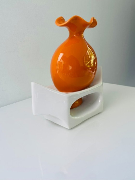 Image 1 of Unique ceramic designer vase – modern sculptural design