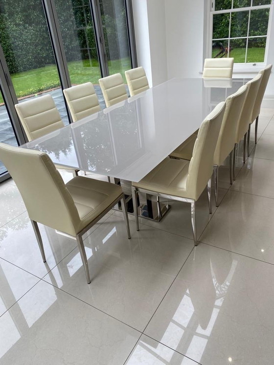 Image 1 of 1 x Esstisch aus Glas/Chrom