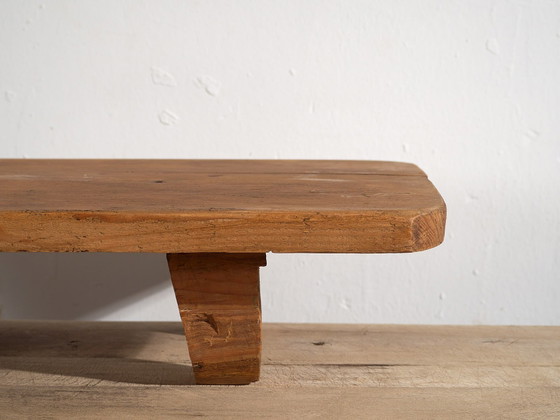 Antique low square table (c.1920) #9, Side tables, Wood, Brown, Rustic (photo 17 of 19)
