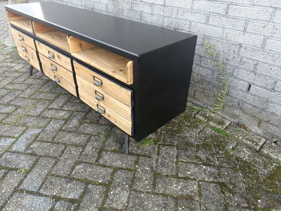 Dutchbone Sideboard Sol, Holz, Schwarz (Foto 5 von 15)