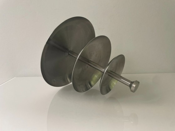 Image 1 of Minimalist stainless steel tiered stand – modern design
