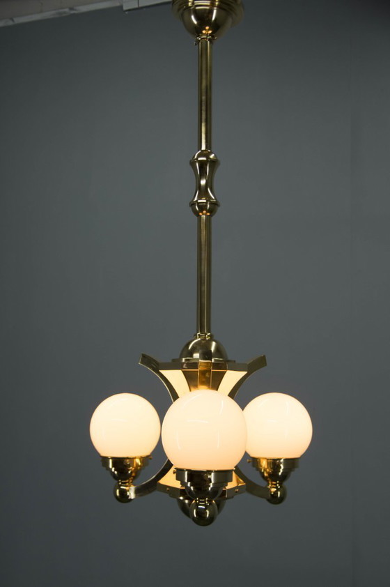 Image 1 of Art Deco Chandelier by Gocar, 1910s, Restored