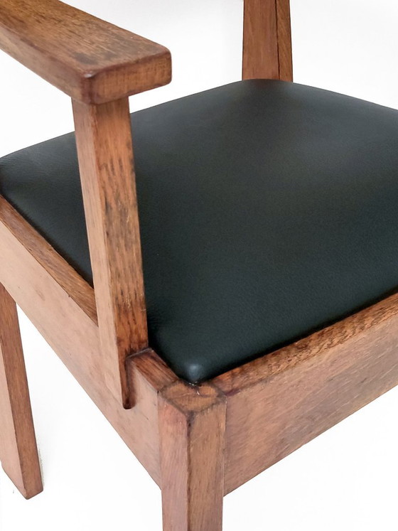 Sedia Art Déco della Hague School – Sedie da pranzo, Leather, Wood (photo 14 of 21)