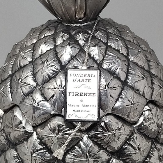 Image 1 of Splendido ananas portaghiaccio degli anni '60 di Mauro Manetti per Fonderia d'Arte Firenze. Prodotto in Italia.