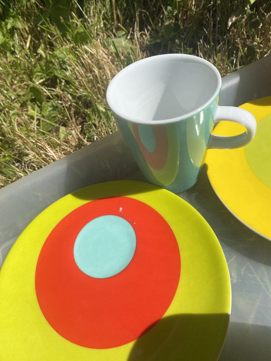 Image 1 of Lot de 6 Tasses et Soucoupes Espresso Genevieve Lethu