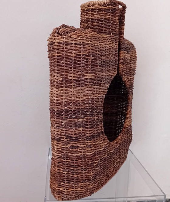 Image 1 of XXL vaso super grande in rattan, fibra di vetro