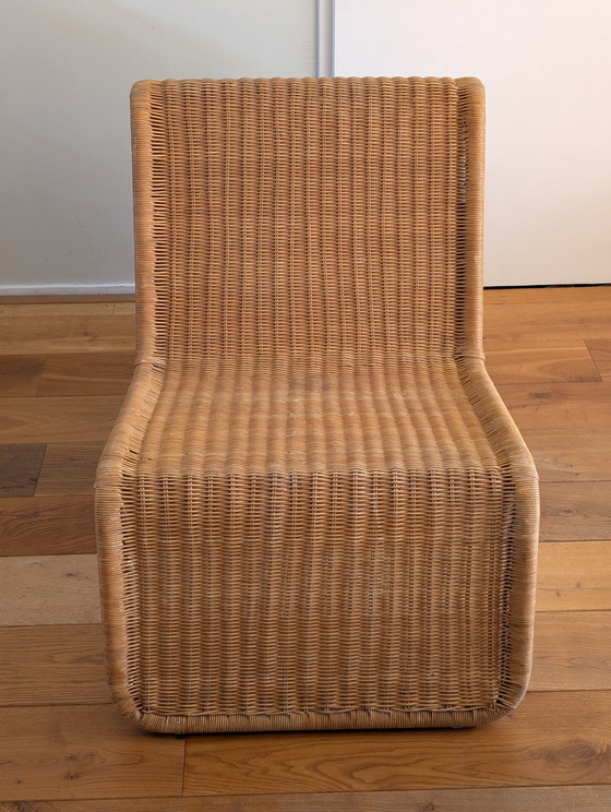 Image 1 of Vintage IKEA Hestra rotan loungestoel – jaren 80