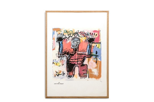 Jean-Michel Basquiat. Numbered color serigraph. 1990's