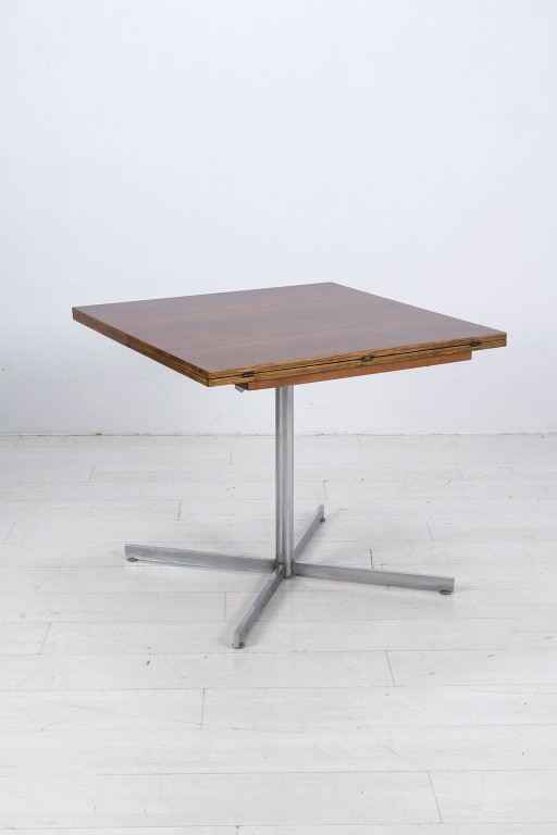 Mesa plegable con tapas de palisandro