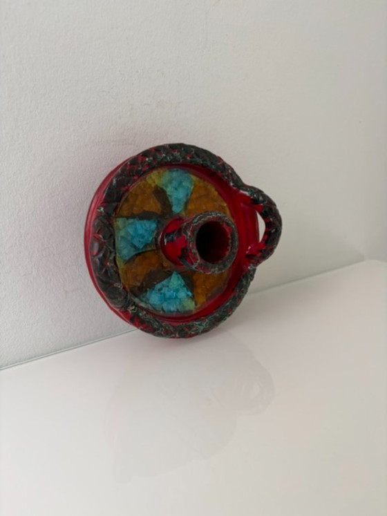 Expressive Brutalist Candle Holder with Glass Mosaic – Bienal, Ceramic (photo 11 of 15)