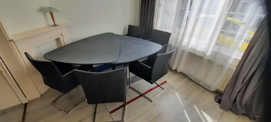Image 1 of Dining At Castelijn Butterfly Table 4 Bert Plantagie Chairs
