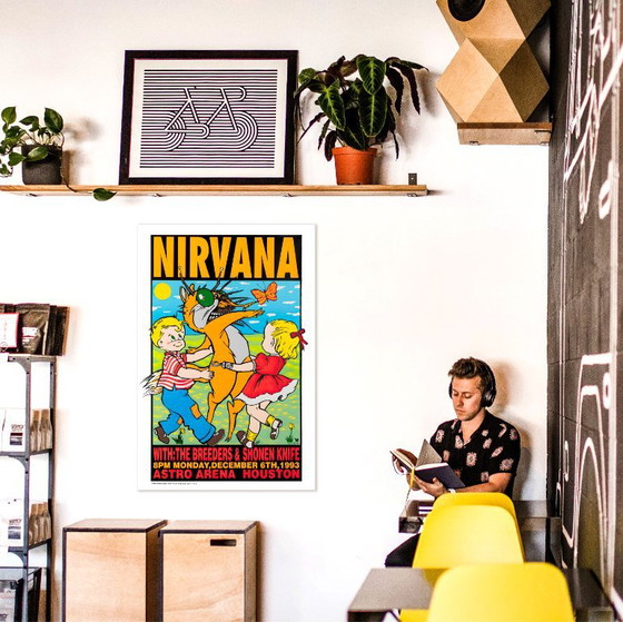 Concerto Dei Nirvana A Houston Texas 1993 - Poster 61 X 91 Cm – Paper (photo 12 of 13)