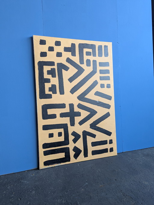 Abstract painting on canvas 100x150cm