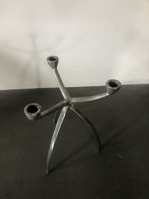 2 candelieri vintage dell'era spaziale di De Bijenkorf