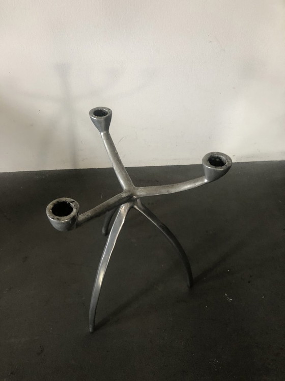 Image 1 of 2 candelieri vintage dell'era spaziale di De Bijenkorf