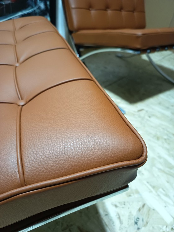 Image 1 of Sillones KNOLL Studio Barcelona (NUEVA Serie 2026) en piel natural (color coñac)