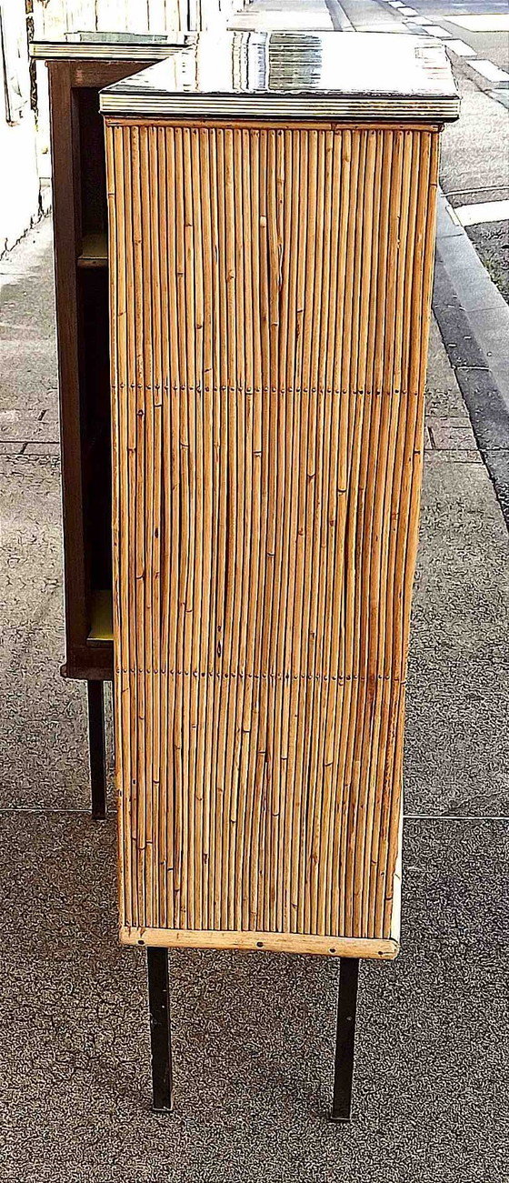 Image 1 of Bar 50er Jahre Weidengeflecht Höhe 108,5 cm