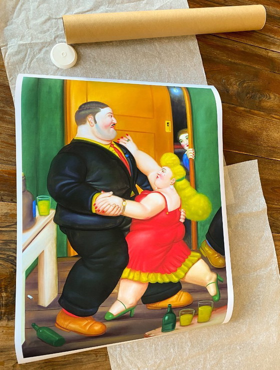 Image 1 of Coppia di ballerini di tango - Fernando Botero 1982 - Poster 50 × 70 cm