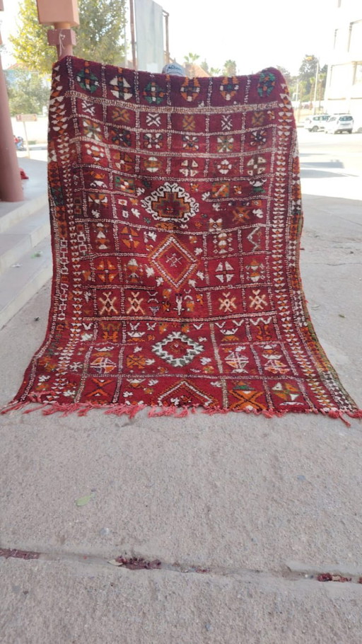 Handgeknoopt Berber kleed wol 254x176cm