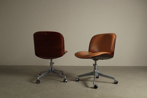 Image 1 of ‘Parioli’-bureaustoelen van Ennio Fazioli voor MIM Roma, Italië, jaren 60