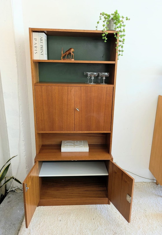Image 1 of Vintage midcentury highboard, bookcase