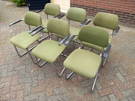 8x Jami Slede Stoelen Zwaardvis Model