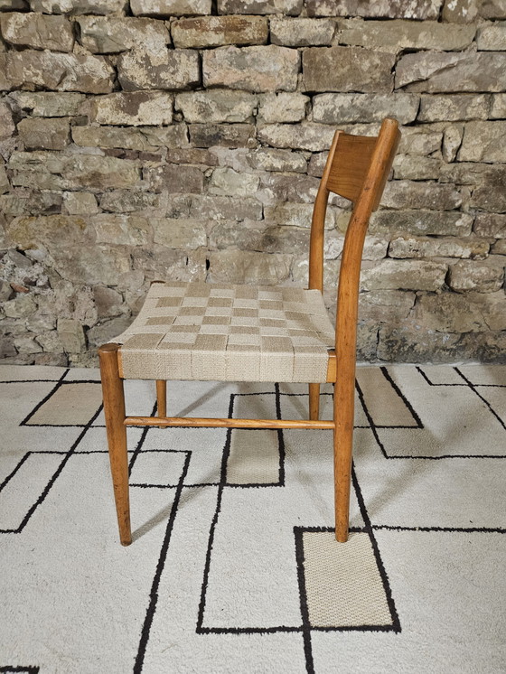 Image 1 of Sedia scandinava del 1960 con cinghia di juta