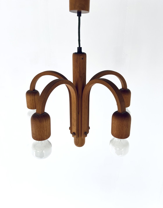 Image 1 of Teak Pendant Lamp, Domus