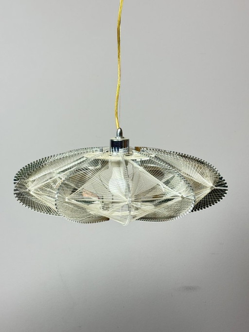Lampada a sospensione Space Age di design di metà secolo di Sompex, attribuita a Paul Secon, anni '70