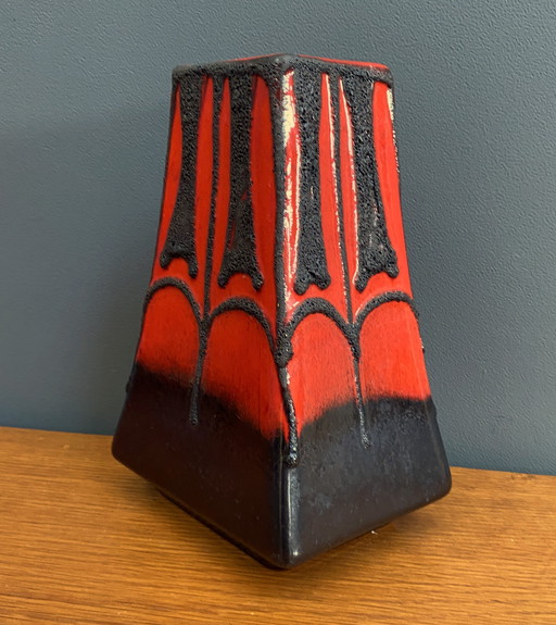 Vase en lave grasse de Fohr west Gemany modèle 342-20