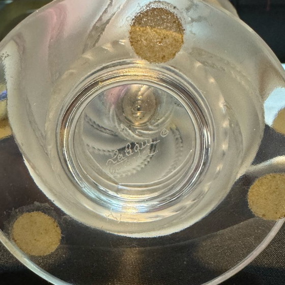 Image 1 of Pair of lamps - "Ermenonville" signed Lalique - Crystal, vintage 1960s