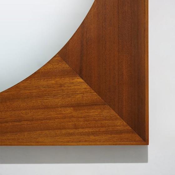 Image 1 of Teakhouten wandspiegel, jaren 60