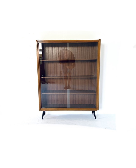 Image 1 of Vintage teak display case '60s