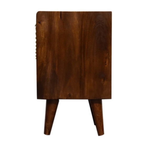Image 1 of Hotel Chic Nightstand – Mini Manila Gold Bedside Table