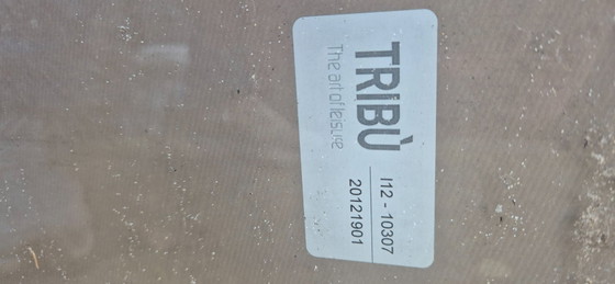 Original Tribù Versus design garden table, ceramic and aluminum, 171 × 99 cm, Metal, Taupe (photo 2 of 5)