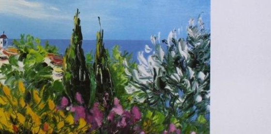 Image 1 of Marcel Belvisi – Provence | Hand-Signed Color Lithograph | French Landscape Art